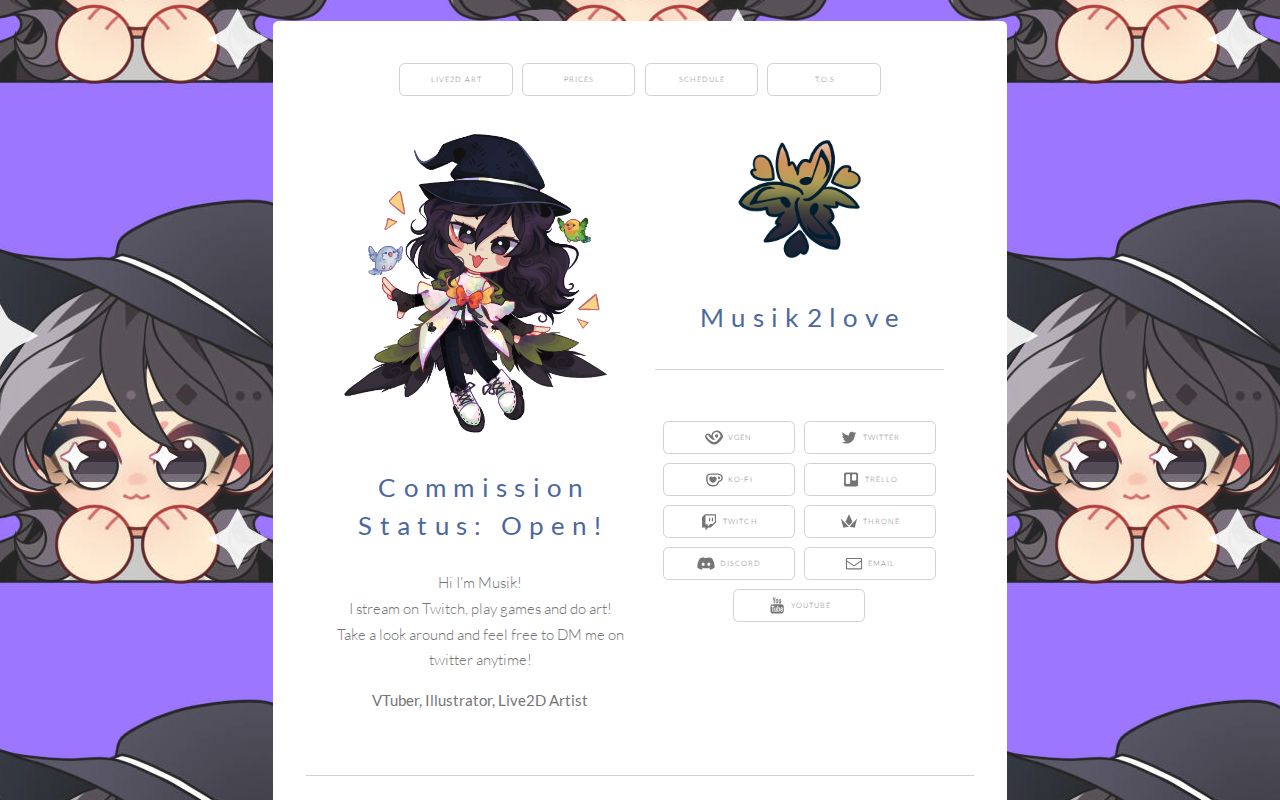 Carrd profile picture for @musik